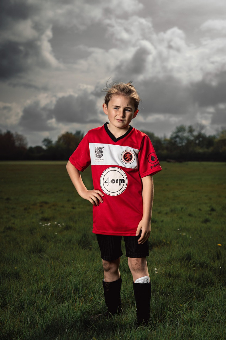 soccer player portrait